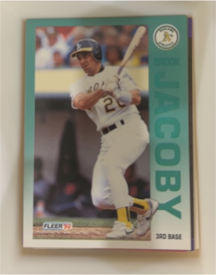 1992 Fleer #32 Brook Jacoby — front