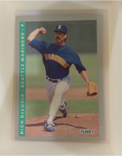 1993 Fleer #673 Rich DeLucia Seattle Mariners — front