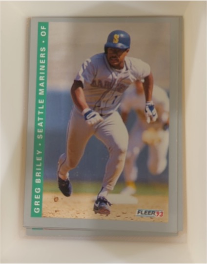 1993 Fleer Greg Briley Seattle Mariners — front