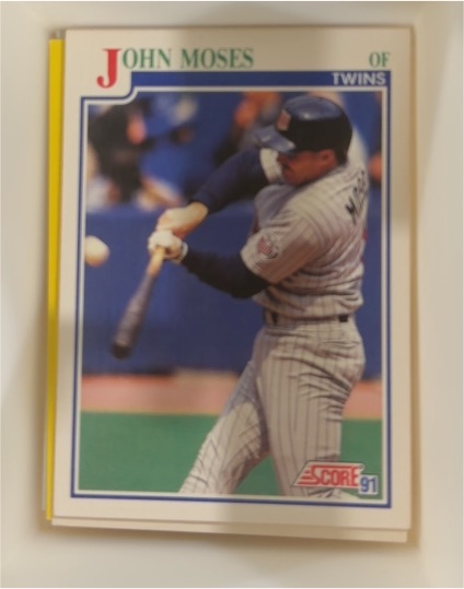 1991 Score #429 John Moses — front
