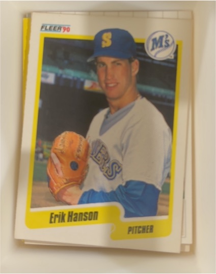 1990 Fleer #514 Erik Hanson — front
