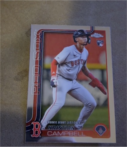 2025 Topps Chrome Update Series #USC188 Kristian Campbell — front