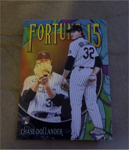 2025 Topps Chrome Update #F15-21 Chase Dollander — front