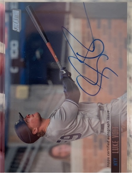 2021 Topps Stadium Club Autographs #SCBALV Luke Voit — front