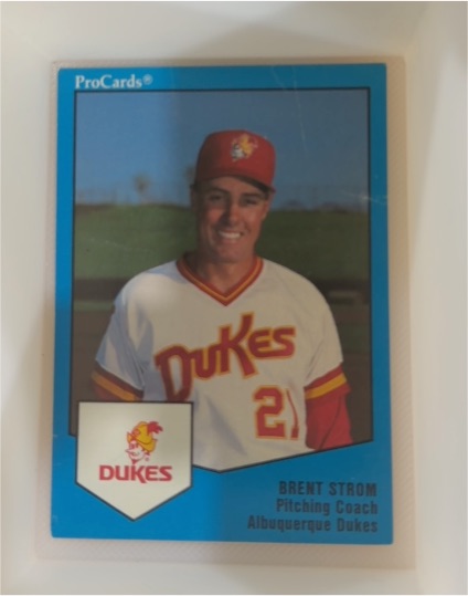 1989 ProCards #60 Brent Strom — front