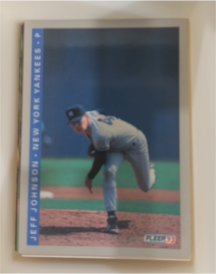 1993 Fleer #650 Jeff Johnson — front
