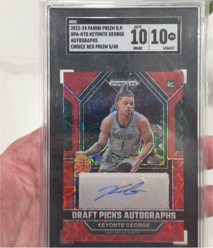 2023-24 Panini Prizm Draft Picks Autographs #DPA-KYG Keyonte George — front