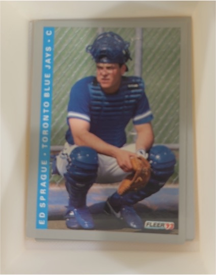 1993 Fleer #698 Ed Sprague — front