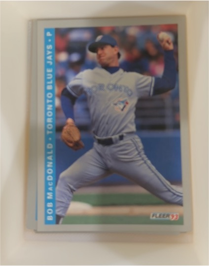 1993 Fleer #696 Bob MacDonald — front