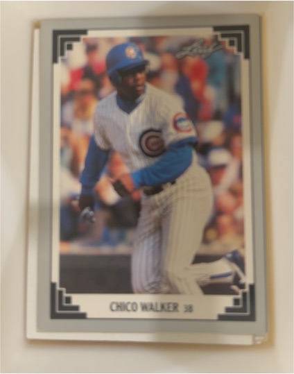 1991 Leaf #501 Chico Walker — front