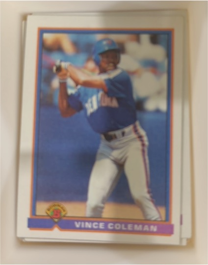 1991 Bowman #471 Vince Coleman — front