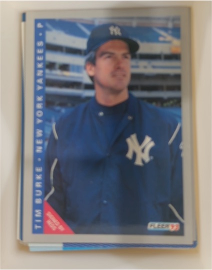 1993 Fleer #647 Tim Burke — front