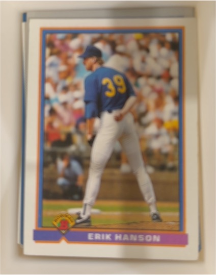 1991 Bowman #260 Erik Hanson — front