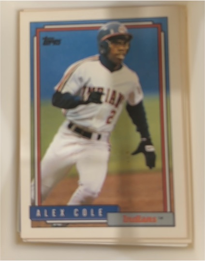 1992 Topps #170 Alex Cole — front