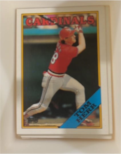 1988 Topps #310 Tom Herr — front