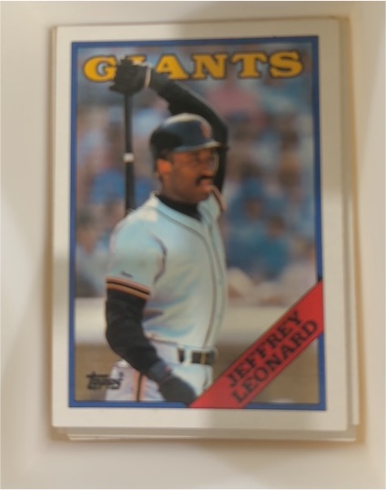 1988 Topps #570 Jeffrey Leonard — front