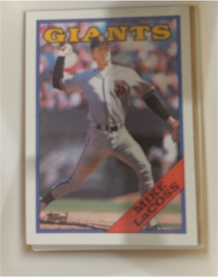 1988 Topps #754 Mike LaCoss — front