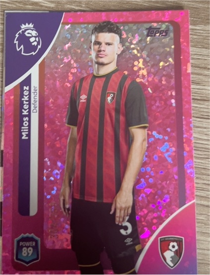 2025-26 Topps Premier League #42 Milos Kerkez — front