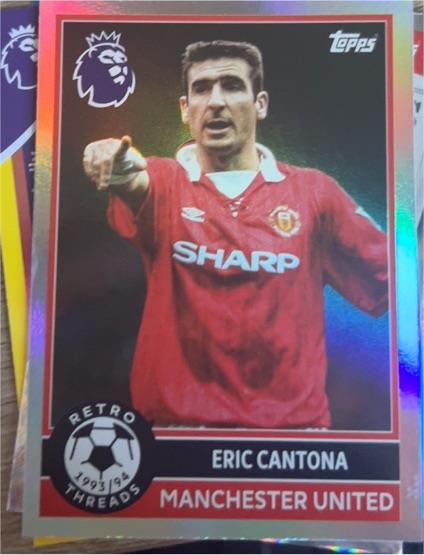 2025-26 Topps Premier League Retro Threads #384 Eric Cantona — front