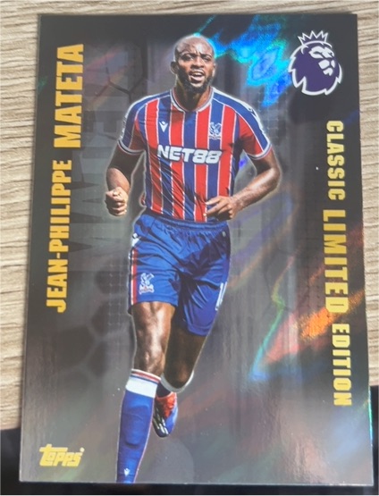 2025 Topps Premier League Classic Limited Edition Jean-Philippe Mateta — front