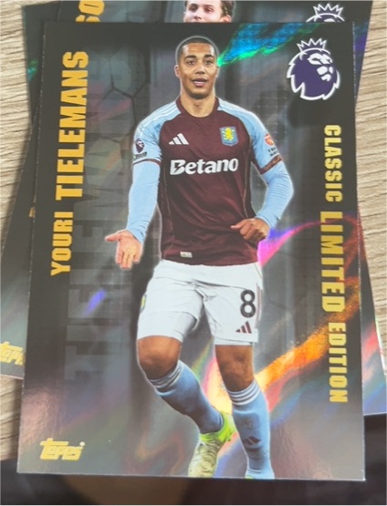2025 Topps Premier League Classic Limited Edition Youri Tielemans — front