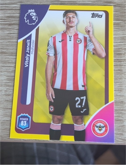 2025-26 Topps Premier League #62 Vitaly Janelt — front