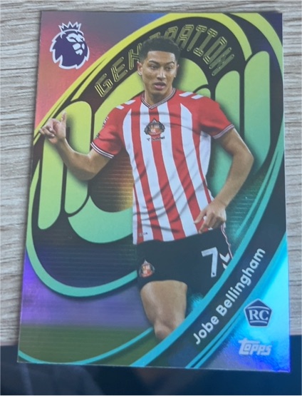 2025-26 Topps Premier League #358 Jobe Bellingham Generation Now Rookie — front