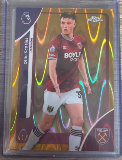 2026 Topps Chrome Premier League #189 Ollie Scarles — front