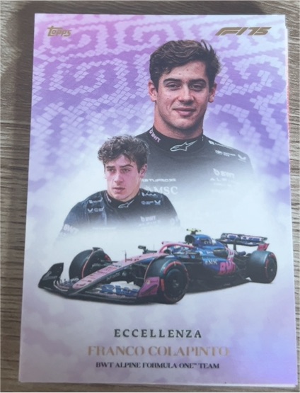 2025 Topps Eccellenza Franco Colapinto — front