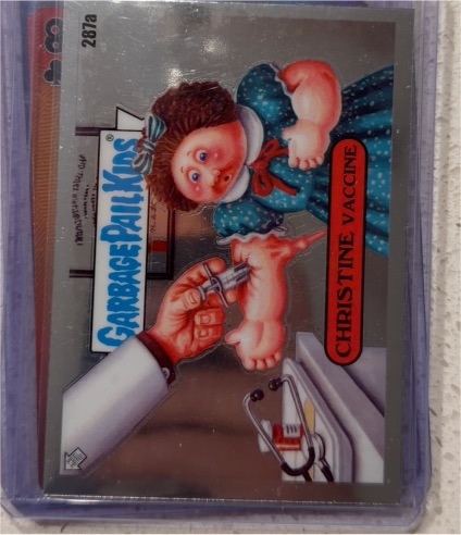 2024 Topps Chrome Garbage Pail Kids Original Series 7 #287a Christine Vaccine — front