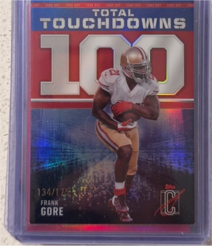 2024 Topps Signature Class #ZO-16 Frank Gore Zone Out Total Touchdowns — front