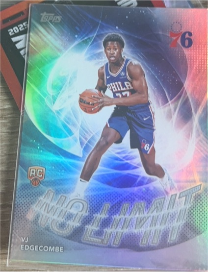 2025-26 Topps #NL-3 VJ Edgecombe No Limit Rookie RC — front