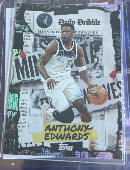 2025-26 Topps #DD-7 Anthony Edwards The Daily Dribble — front