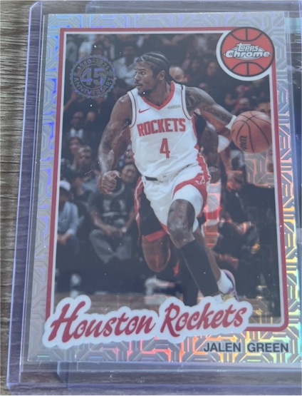 2025-26 Topps Chrome 45th Anniversary #TC-JG Jalen Green — front