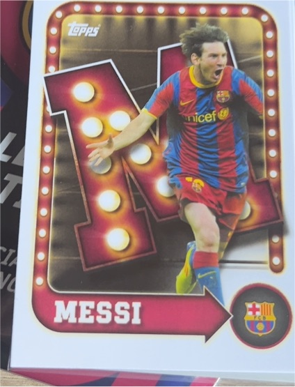 2025-26 Topps FC Barcelona Collector Tin #27 Lionel Messi — front