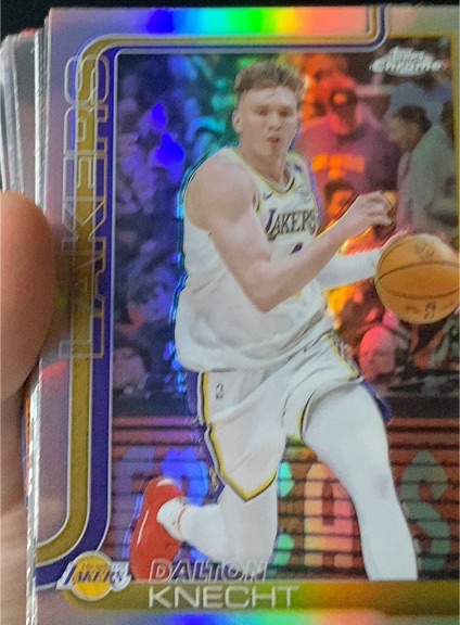 2025-26 Topps Chrome #130 Dalton Knecht — front