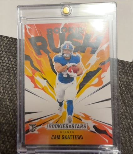 2025 Panini Rookies & Stars #2 Cam Skattebo Rookie Rush — front