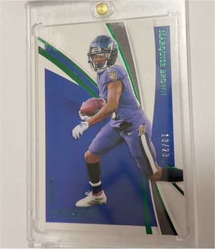 2021 Panini Immaculate Collection #13 Marquise Brown — front