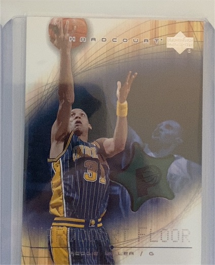 2003-04 Upper Deck Hardcourt Floor Patch Reggie Miller — front