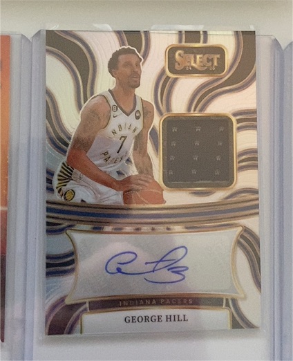 2024 Panini Select Autograph Memorabilia #AM-GHL George Hill — front