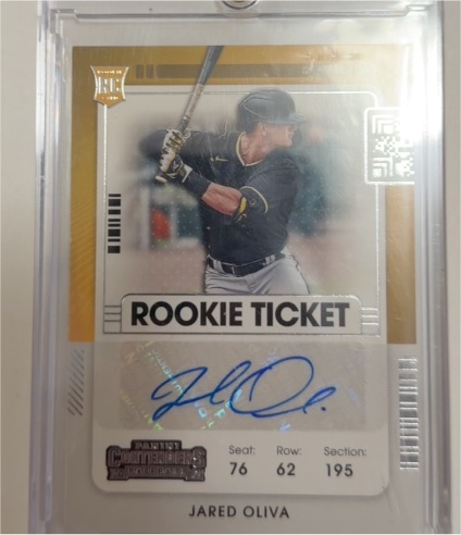 2021 Panini Contenders Rookie Ticket #163 Jared Oliva — front