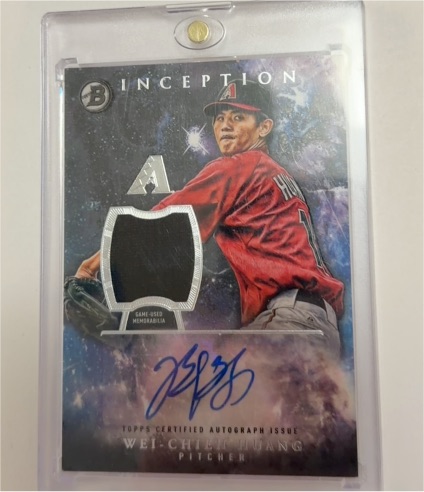 2016 Bowman Inception #IAR-WH Wei-Chieh Huang — front