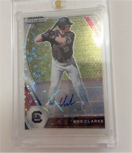 2021 Panini Prizm Draft Picks #PDP40 Wes Clarke Silver Prizm Rookie — front