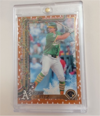 2025 Topps Holiday #H40 Nick Kurtz — front