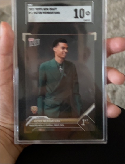 2023 Topps Now Draft #D1 Victor Wembanyama Rookie — front