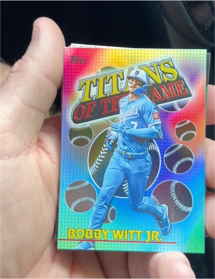 2026 Topps Series 1 #TOG-16 Bobby Witt Jr. Titans of the Game — front