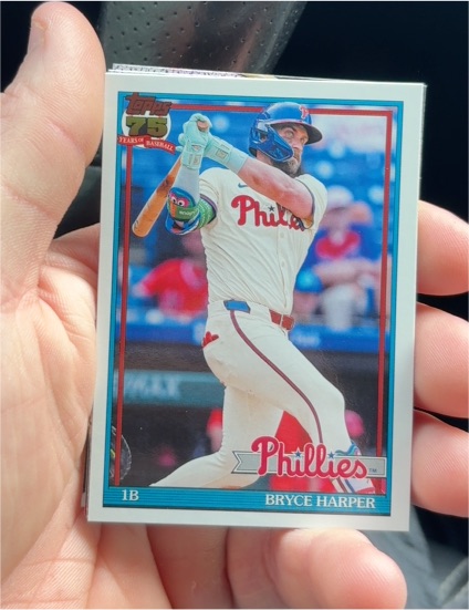 2026 Topps Series 1 1991 Topps #T91-60 Bryce Harper — front