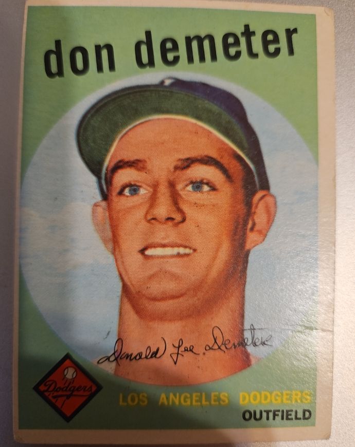 1959 Topps #324 Don Demeter — front