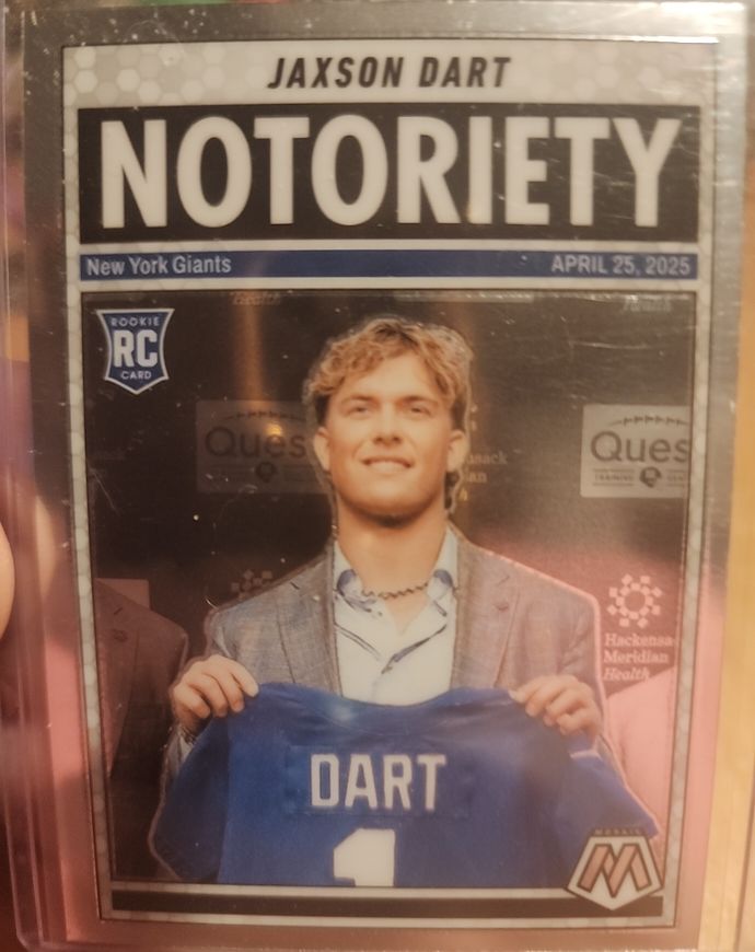 2025 Panini Mosaic #11 Jaxson Dart Notoriety Rookie — front