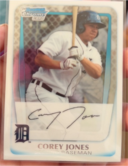 2011 Bowman Chrome Prospects #BCP43 Corey Jones — front
